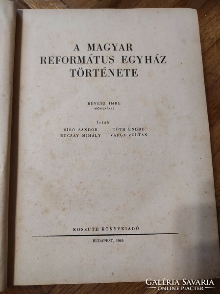 History of the Hungarian Reformed Church 1949