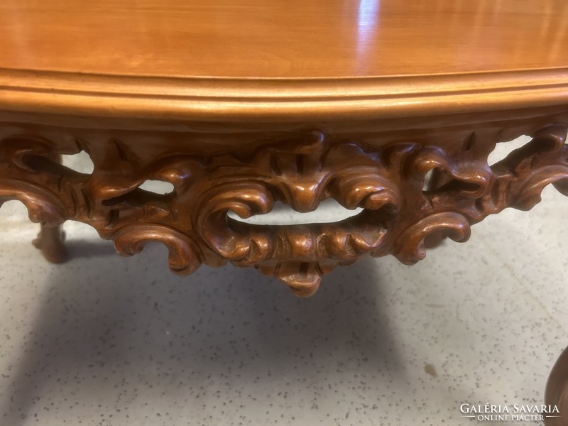 Richly carved smoking table