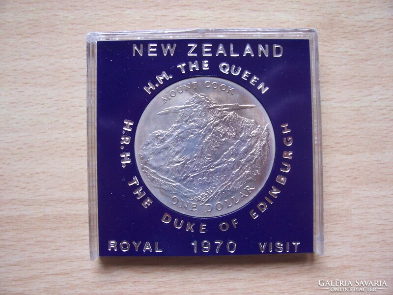 Új-Zéland 1 $ 1970  Mount Cook, királyi látogatás
