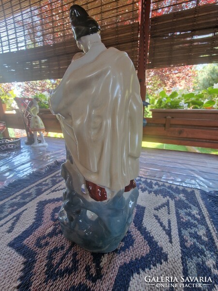 Porcelain figure of a young couple in Romanian national costume