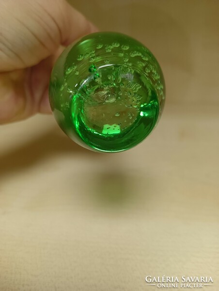 Kosta boda green bubble mini glass vase