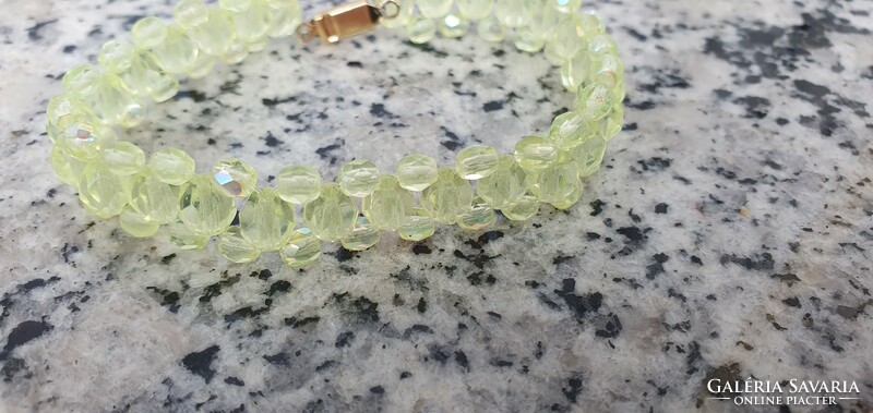 Genuine Czech Uranium Glass Bracelet #24004