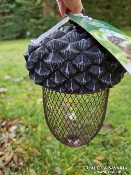 Cool, trendy bird feeder in the shape of an acorn, unopened, new, with tag