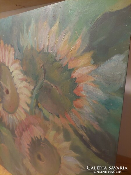 Sunflowers oil painting