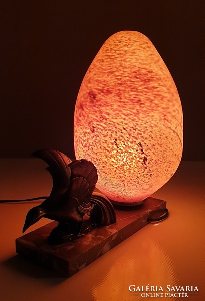 Különleges art deco asztali lámpa