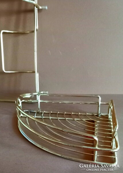 Hollywood Regency kitchen metal shelves negotiable art deco design