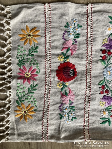 Matyó embroidered wall decoration canvas