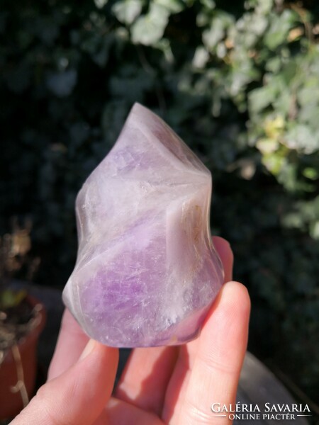 Amethyst flame, mineral crystal