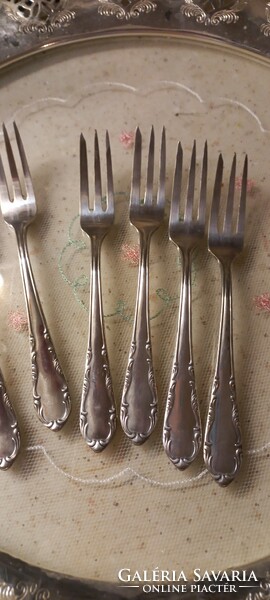 Silver-plated cake fork