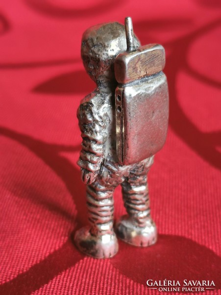 Silver miniature astronaut