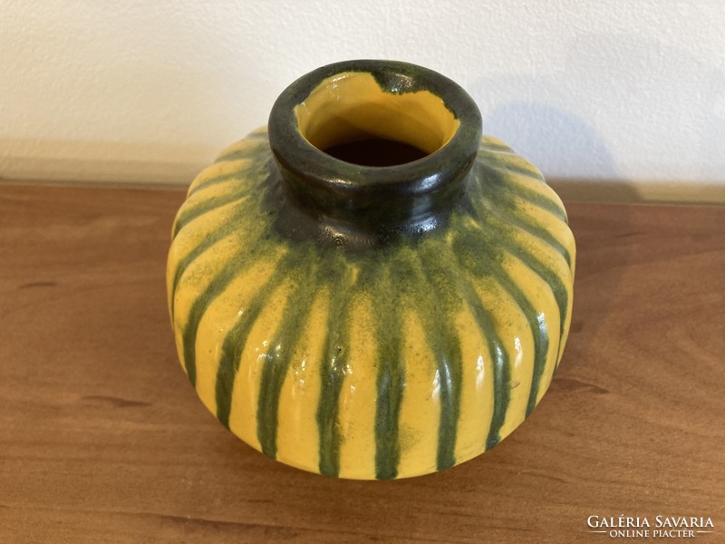 Rare Pesthidegkút ceramic onion vase