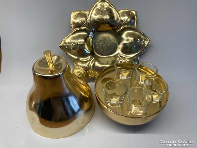 Retro pear-shaped brandy set