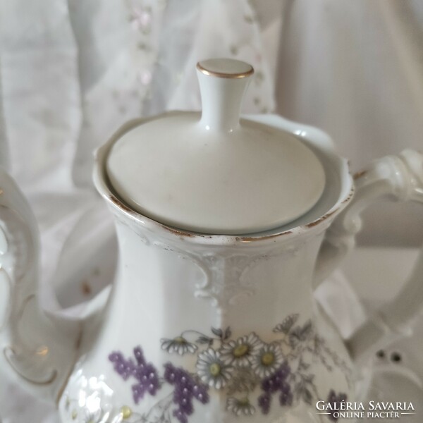 Gyönyörű Geschützt porcelán teáskanna.