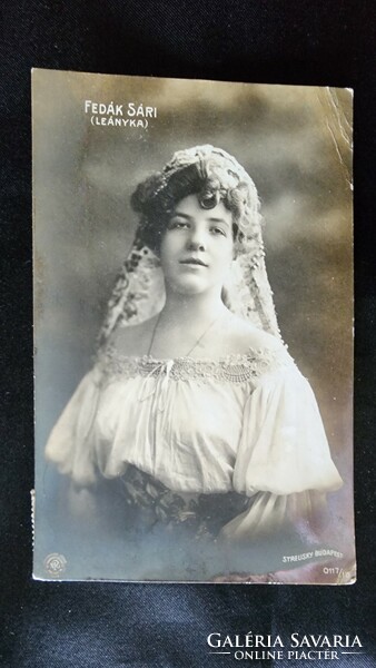 Approx. 1915 Fedák's saree saree the diva prima donna girl folk theater photo sheet image strelinsky photo