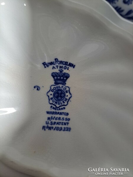 English antique athol doulton burshlem royal porcelain serving dish with lid