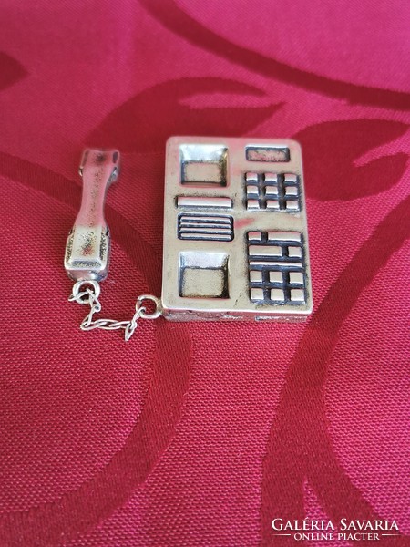 Silver miniature phone