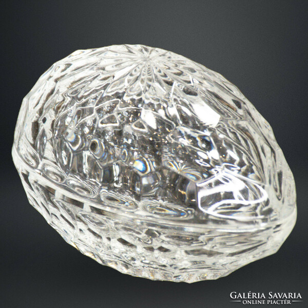 Crystal glass jewelry egg