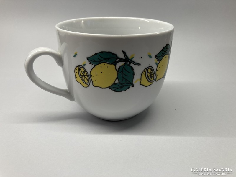 Zsolnay large mug with a rare lemon pattern