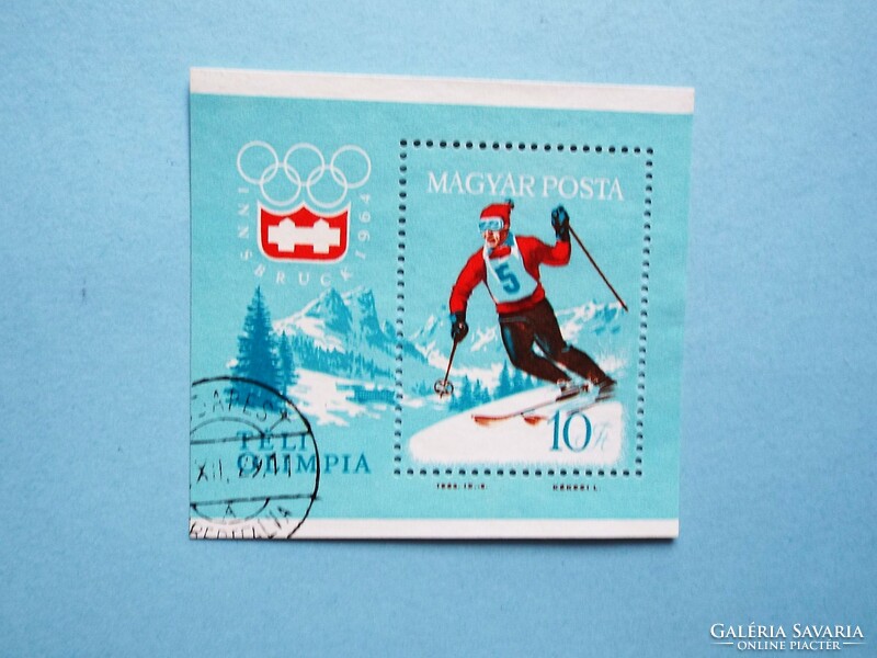 (B) 1964. Winter Olympics ii. Block - innsbruck - (cat.: 1,000.-)