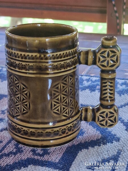 Porcelain beer mug