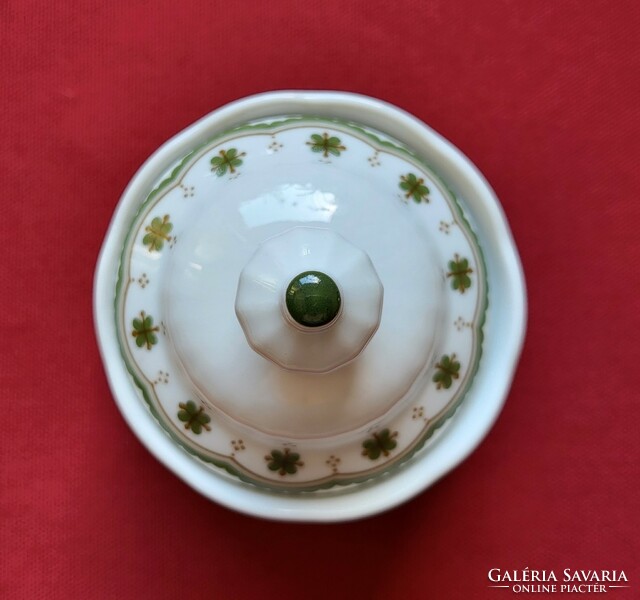 Winterling Röslau Bavarian German porcelain sugar bowl with clover pattern