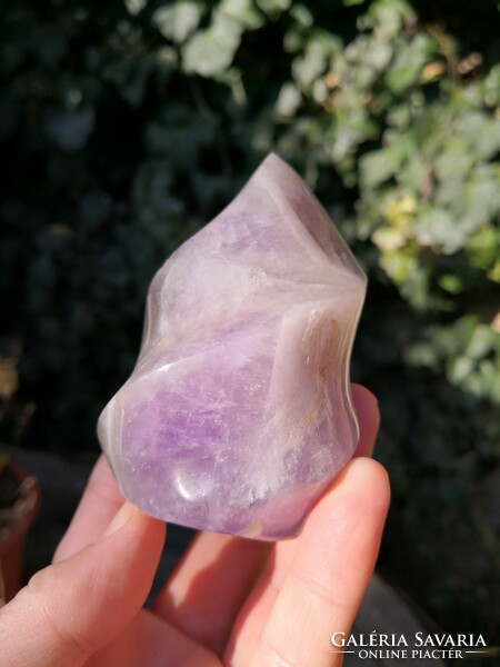 Amethyst flame, mineral crystal