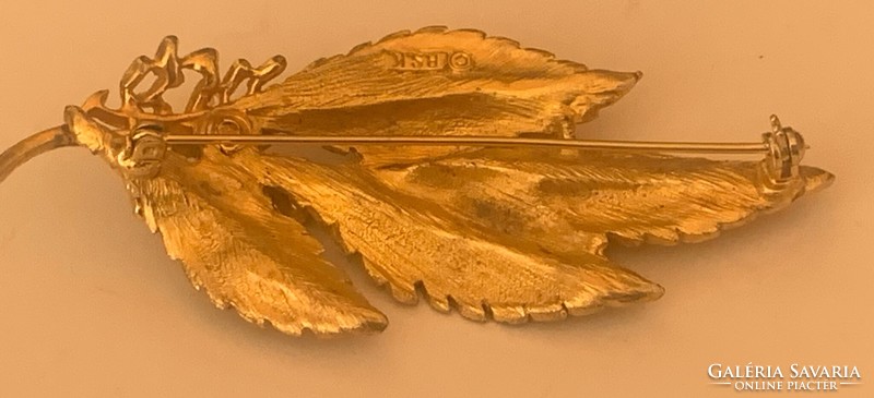 B.S.K. Marked quality gilt pin from the 1950s