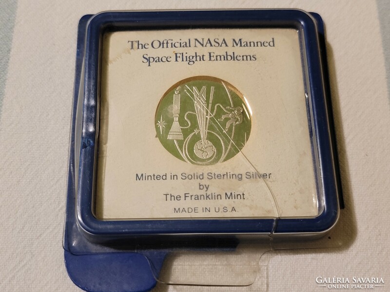 1966 Conrad Gordon NASA PP Silver Commemorative Medal Plaque