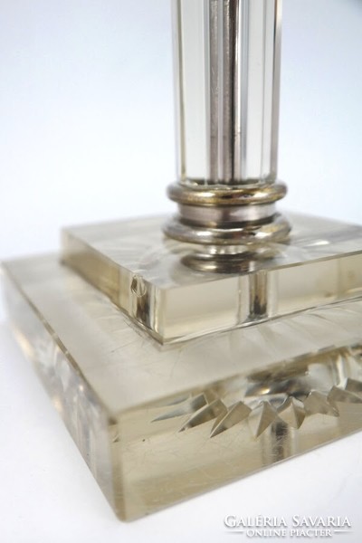 Art deco crystal glass table lamp - 04874