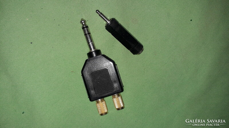 Old, maybe big band stuff, two-way connector at the end, 2.5 - 6.3 jack plug converter according to the pictures