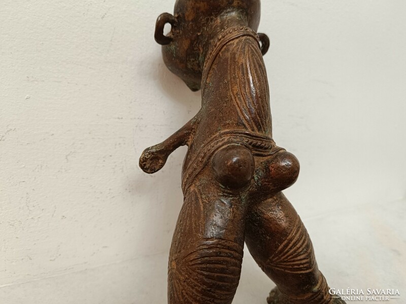 Antique African Sculpture Benin Bronze Warrior Figure Benin 465 8200