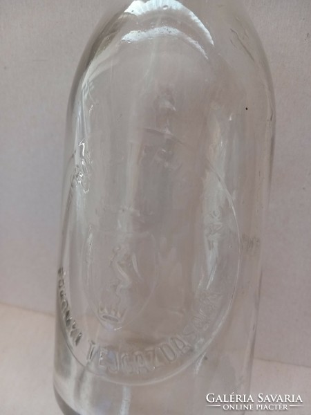 Pál Bakony dairy farm of Gróf Rédei Esterházy antique 1 liter milk bottle