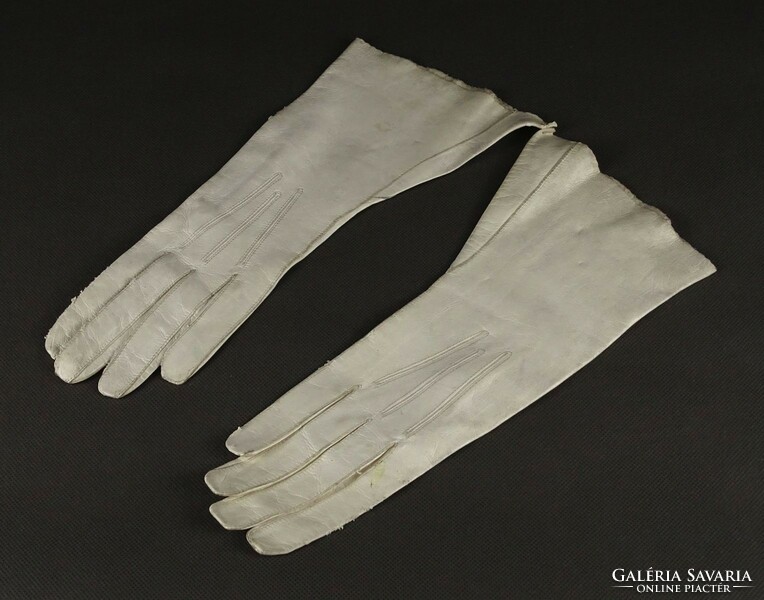 1P985 old elegant women's leather gloves circa 1920-30