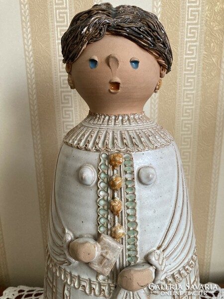 Huge ceramic figure of Mary from Szilágy / first communion