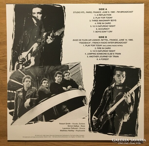 The Cure Promo Edition French Reflection Black Vinyl