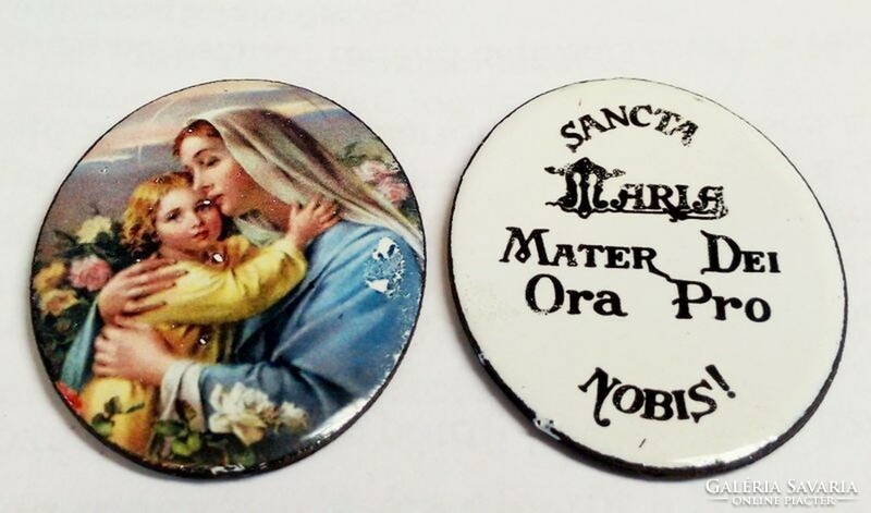 Retro catholic fire enamel pendant selection, same price with varied holy images. 30X40mm.