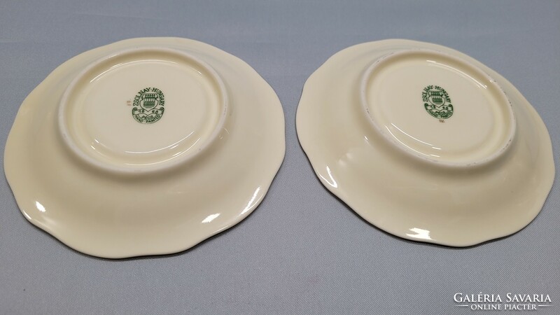 Zsolnay porcelain coffee and mocha saucer with bamboo pattern