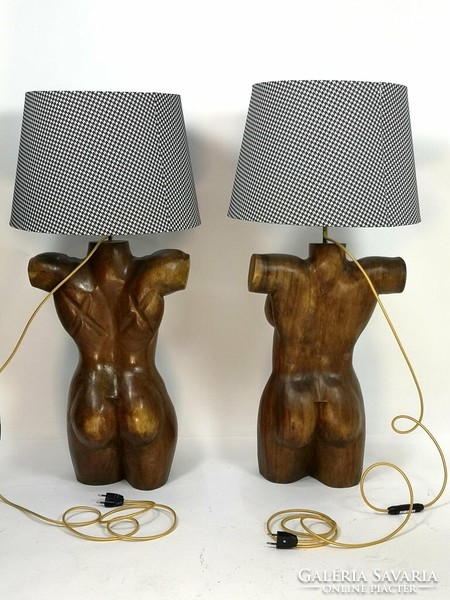 Pair of special contemporary design distorting lamps - 04411