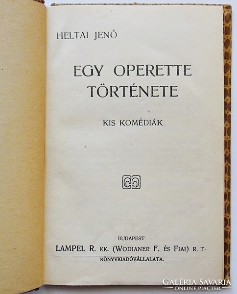 Magyar Könyvtár sorozat 6 kötete (1920-as évek): Sipulusz, Heltai Jenő, Nagy Endre, Sas Ede művei