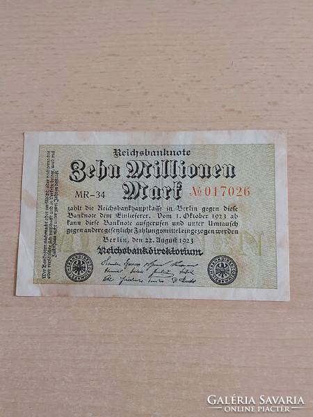 Germany 10 million marks 10 millionen marks 1923 mr-34