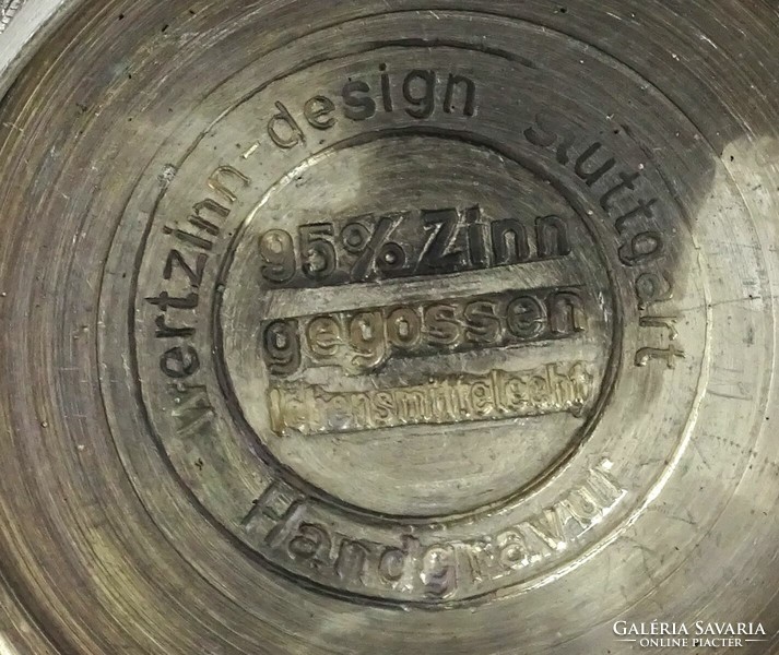 1Q076 Baden Württemberg - Crailsheim német ón pohár 8.5 cm