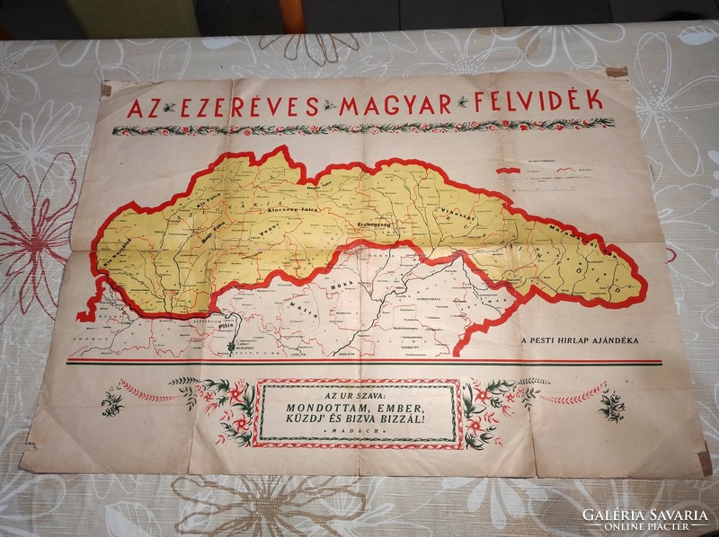 Az ezeréves Magyar Felvidék térképe