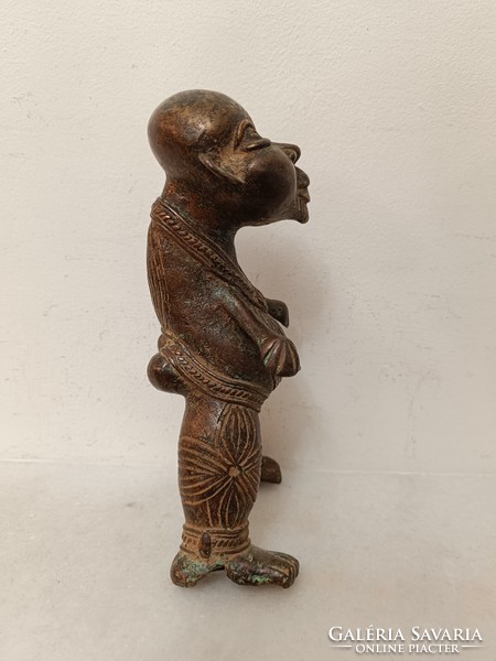 Antique African Sculpture Benin Bronze Warrior Figure Benin 465 8200