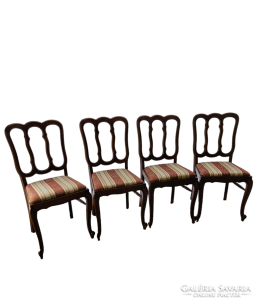 Neobaroque dining chair set (6 pcs) with table