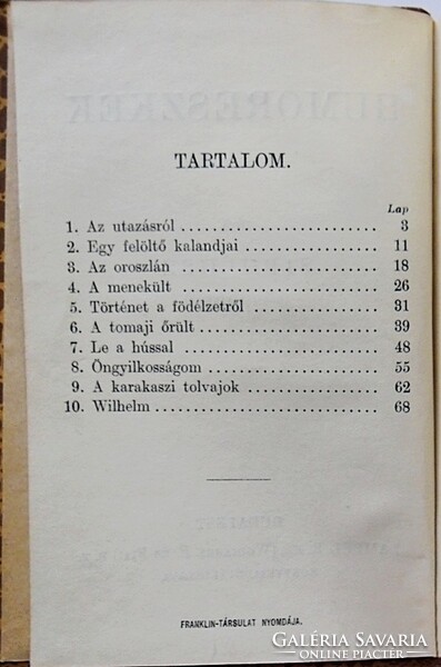Magyar Könyvtár sorozat 6 kötete (1920-as évek): Sipulusz, Heltai Jenő, Nagy Endre, Sas Ede művei