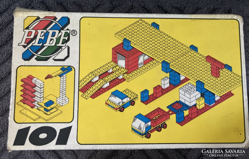 Eredeti PEBE 101 kelet német NDK lego 1977 retro eredeti dobozában