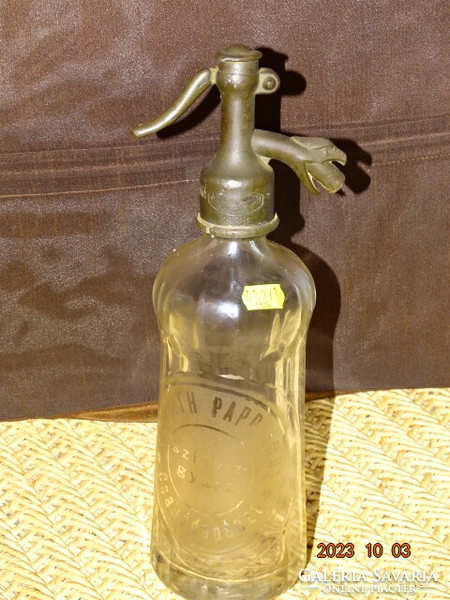 Antique soda bottle pickle !!! ( Rr ! ) Rooster tin head soda bottle