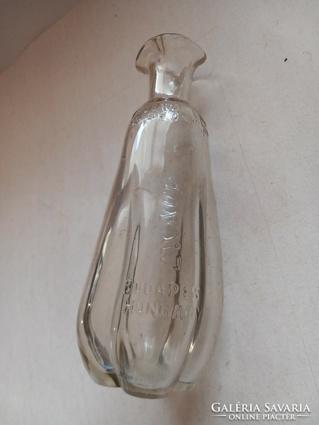 Zwack Budapest frilled mouth approx. 1/2 liter old drinking bottle
