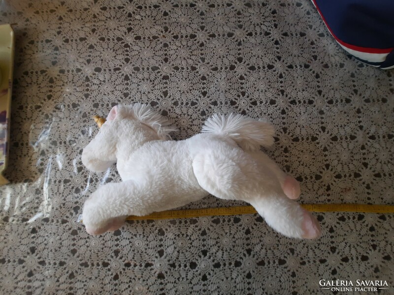 Plush toy, white belly unicorn, 45 cm, negotiable