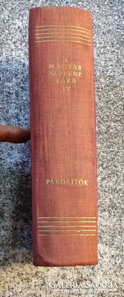 A magyar népzene tára IV.: Párosítók (1959,melléklettel)-Bartók Béla-Kodály Zoltán-Kerényi György